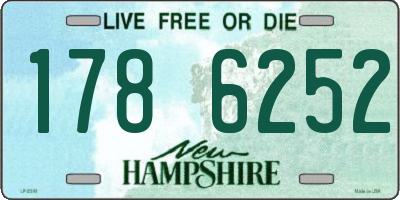 NH license plate 1786252