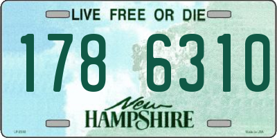 NH license plate 1786310