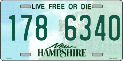 NH license plate 1786340