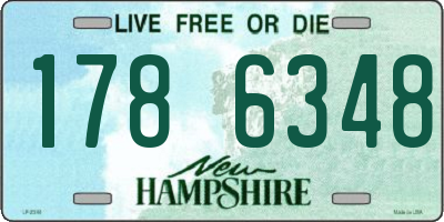 NH license plate 1786348