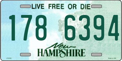 NH license plate 1786394