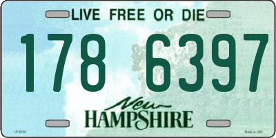 NH license plate 1786397