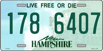 NH license plate 1786407