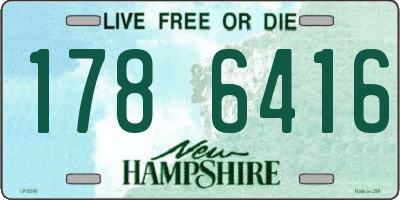 NH license plate 1786416