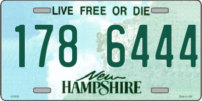 NH license plate 1786444
