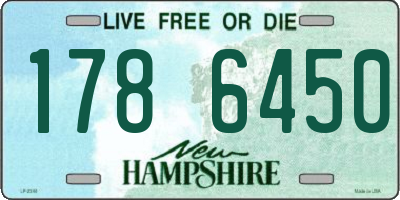 NH license plate 1786450