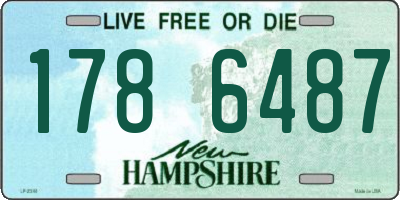 NH license plate 1786487