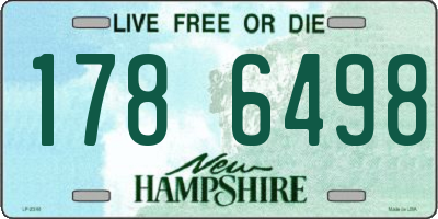 NH license plate 1786498