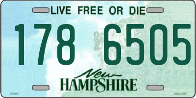 NH license plate 1786505