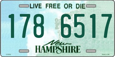 NH license plate 1786517