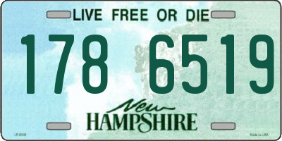 NH license plate 1786519