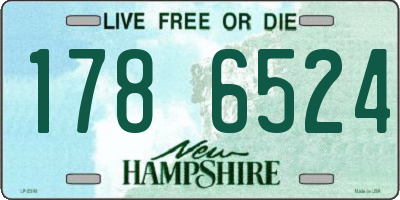 NH license plate 1786524