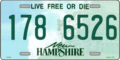 NH license plate 1786526
