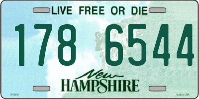 NH license plate 1786544