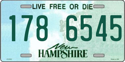 NH license plate 1786545