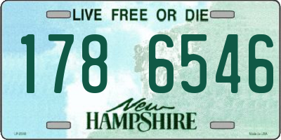 NH license plate 1786546