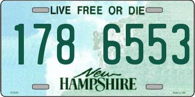 NH license plate 1786553