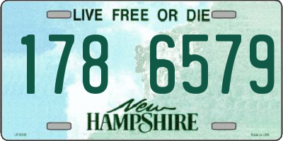 NH license plate 1786579