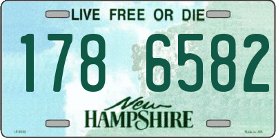 NH license plate 1786582