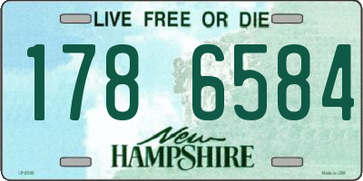 NH license plate 1786584