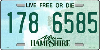 NH license plate 1786585