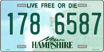 NH license plate 1786587