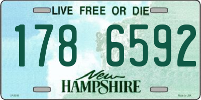NH license plate 1786592