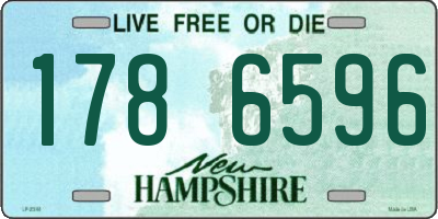 NH license plate 1786596