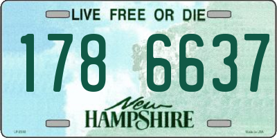 NH license plate 1786637