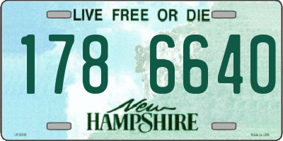 NH license plate 1786640