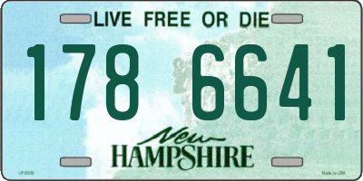 NH license plate 1786641