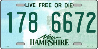 NH license plate 1786672