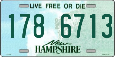 NH license plate 1786713