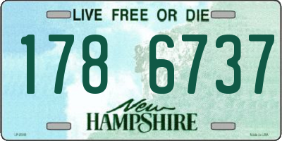 NH license plate 1786737