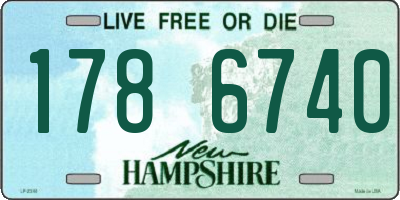NH license plate 1786740