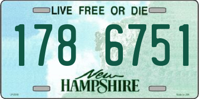 NH license plate 1786751