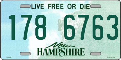 NH license plate 1786763