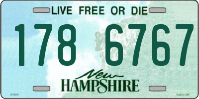 NH license plate 1786767