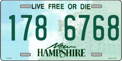 NH license plate 1786768