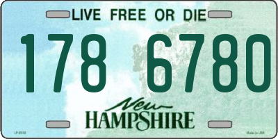 NH license plate 1786780