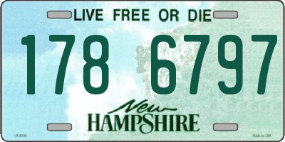 NH license plate 1786797