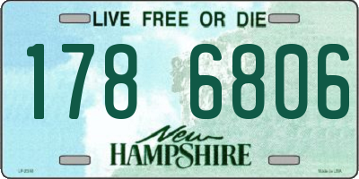 NH license plate 1786806