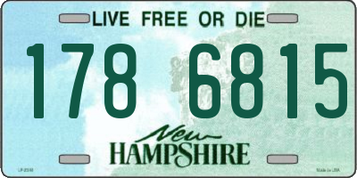 NH license plate 1786815