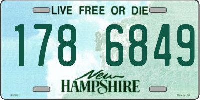 NH license plate 1786849