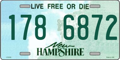 NH license plate 1786872