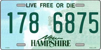 NH license plate 1786875