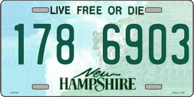 NH license plate 1786903