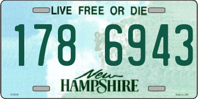 NH license plate 1786943