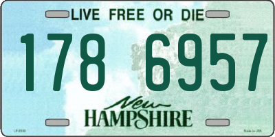 NH license plate 1786957