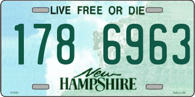 NH license plate 1786963